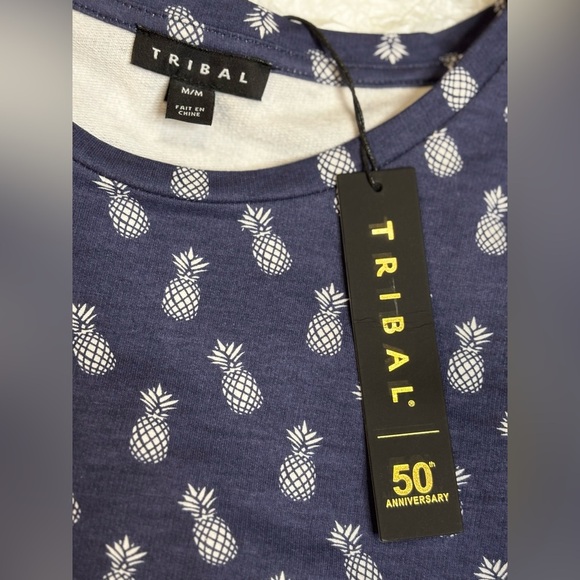 Tribal Navy Blue Pineapple Print Dress - Picture 4 of 5